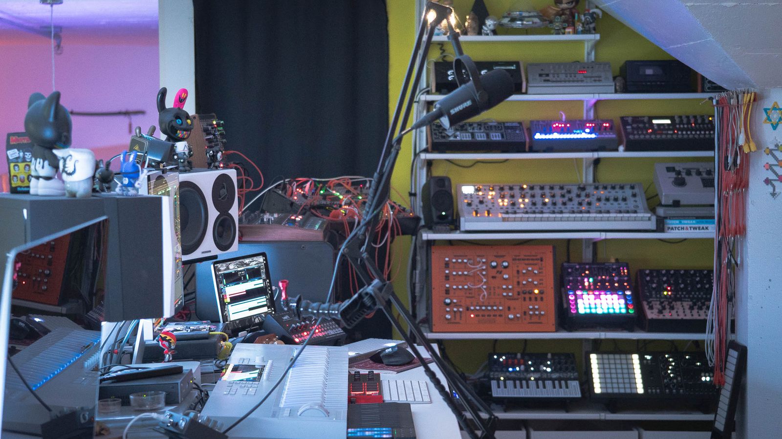 The studio - full rig and monitoring position